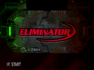 Eliminator title screen for Playstation